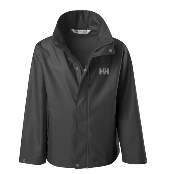 Helly Hansen Other - Helly Hansen Boys' Junior Moss Jacket Waterproof Raincoat Black Lined Sz 10